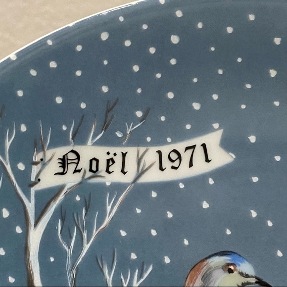 1971 HAVILAND Limoges 12 Days of Christmas Two Turtle Doves Decorative Plate - Picture 6 of 10